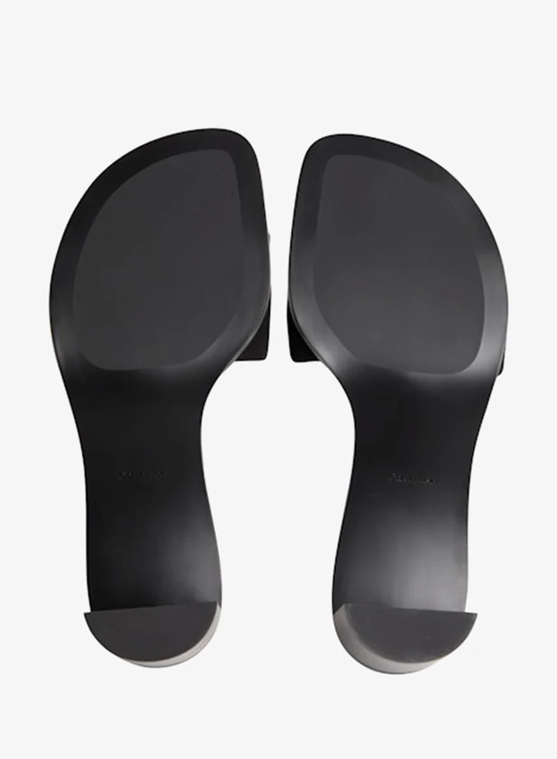 CALVIN KLEIN  Marghe - Logo Jacquard Heeled Sandals for Women | Best Price UAE